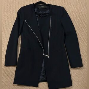 Zara Long Blazer with Shoulder Pads